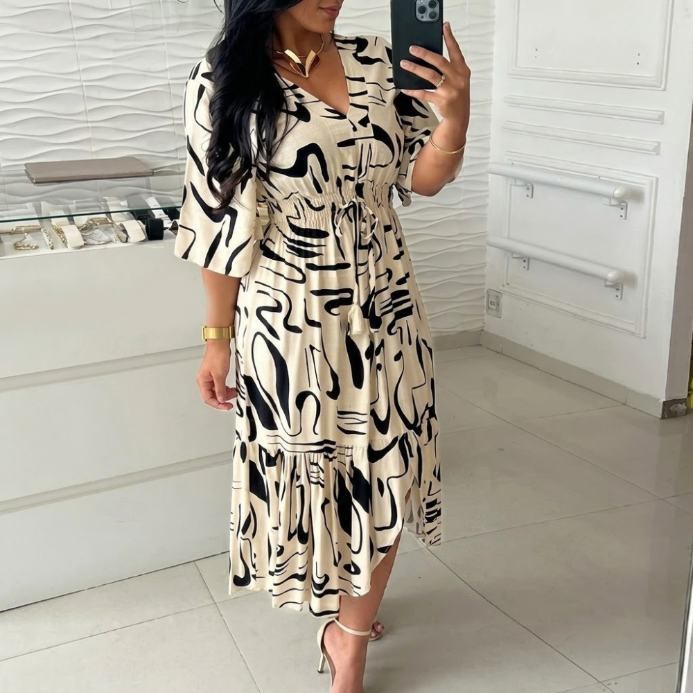 Sleeveless Halter Maxi Summer Dress