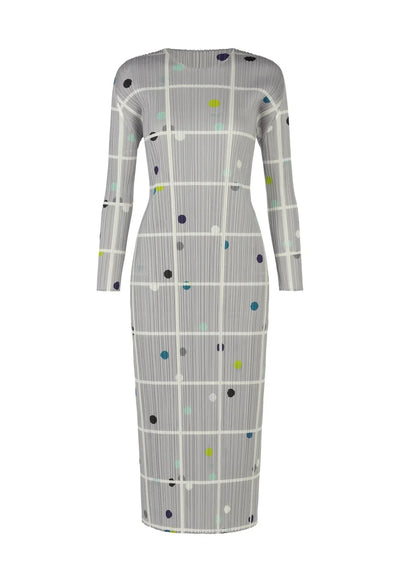 Vibrant Plaid Pleated Maxi Dress