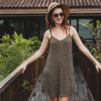 Sleeveless Halter Maxi Summer Dress